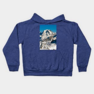 French Alps Mont Vallon Meribel Mottaret France Kids Hoodie